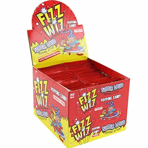 Fizz Wizz Lot de 50 sachets à bonbons en forme de fraise