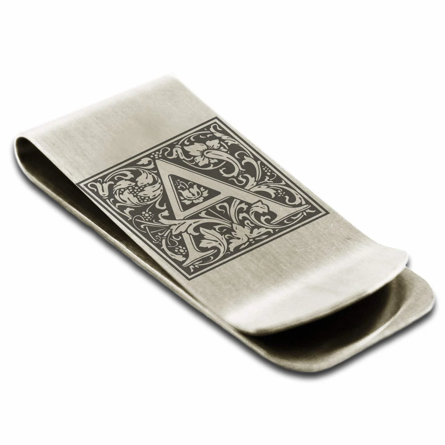Pince à Billets en Acier Inoxydable pour Homme, Porte-Cartes avec Gravure personnalisée