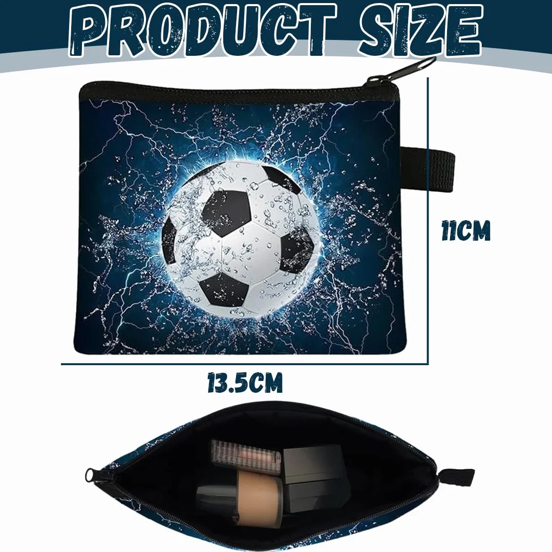 Portefeuille Enfant Motif Football Pliable Cadeau Anniversaire Fille Garçon