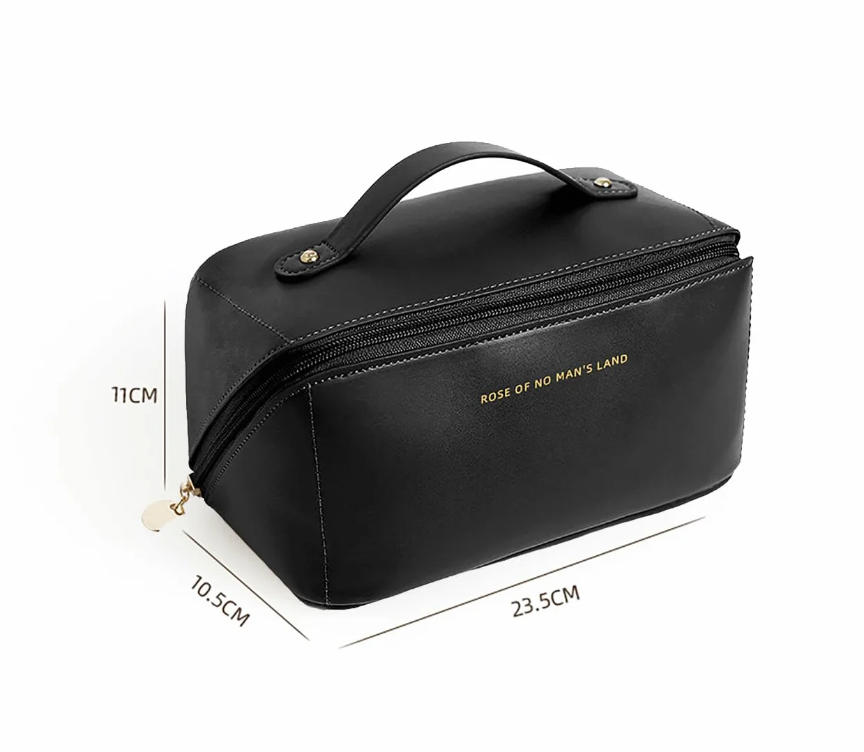 NOVAGO Mini Vanity Trousse Toilette Compacte, Organiseur de Maquillage (Noir)