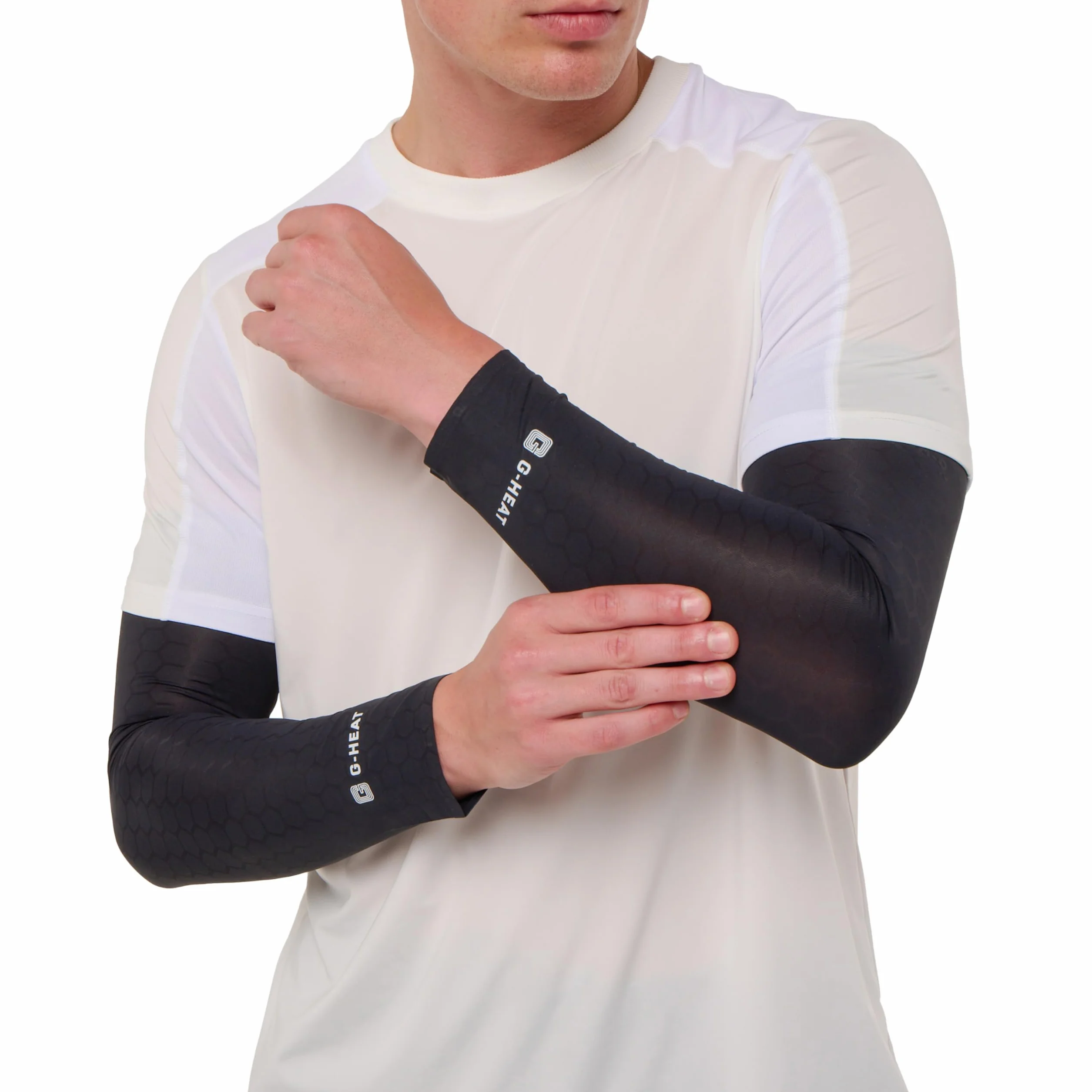 Manchettes Rafraîchissantes EVO Mixte G-HEAT Technologie PHASECOOL Effet Fraîcheur Immédiat Continu Coupe Ajustée Anti-Glissement Sport Randonnée Vélo Running