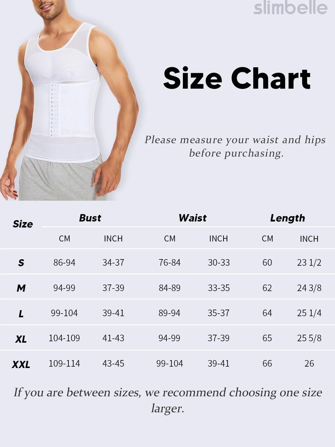 SLIMBELLE Débardeur de Compression Homme Gaine Ventre Plat T Shirt Gainant Minceur Body Shaper