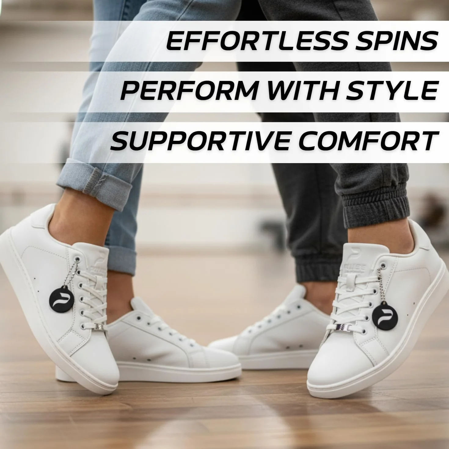 Baskets de danse unisexes semelle rotative confortables pour homme femme latine bachata salsa swing shuffling hip-hop