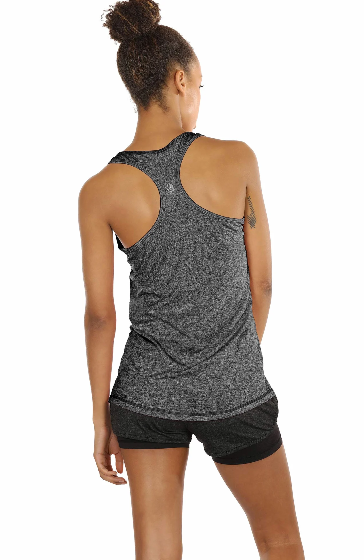 icyzone Débardeur de Sport Femme Dos Nageur Yoga Tank Top Lot de 3