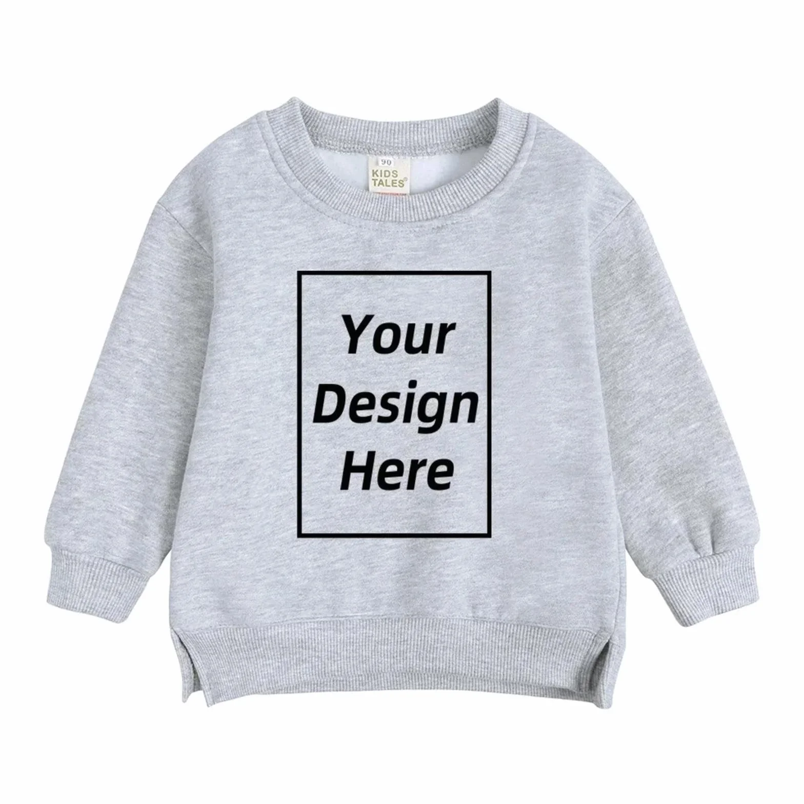 Sweats à Capuche Enfants Toddler Personnalisé Design Votre Texte Multicolore Manches Longues Fleece Veste