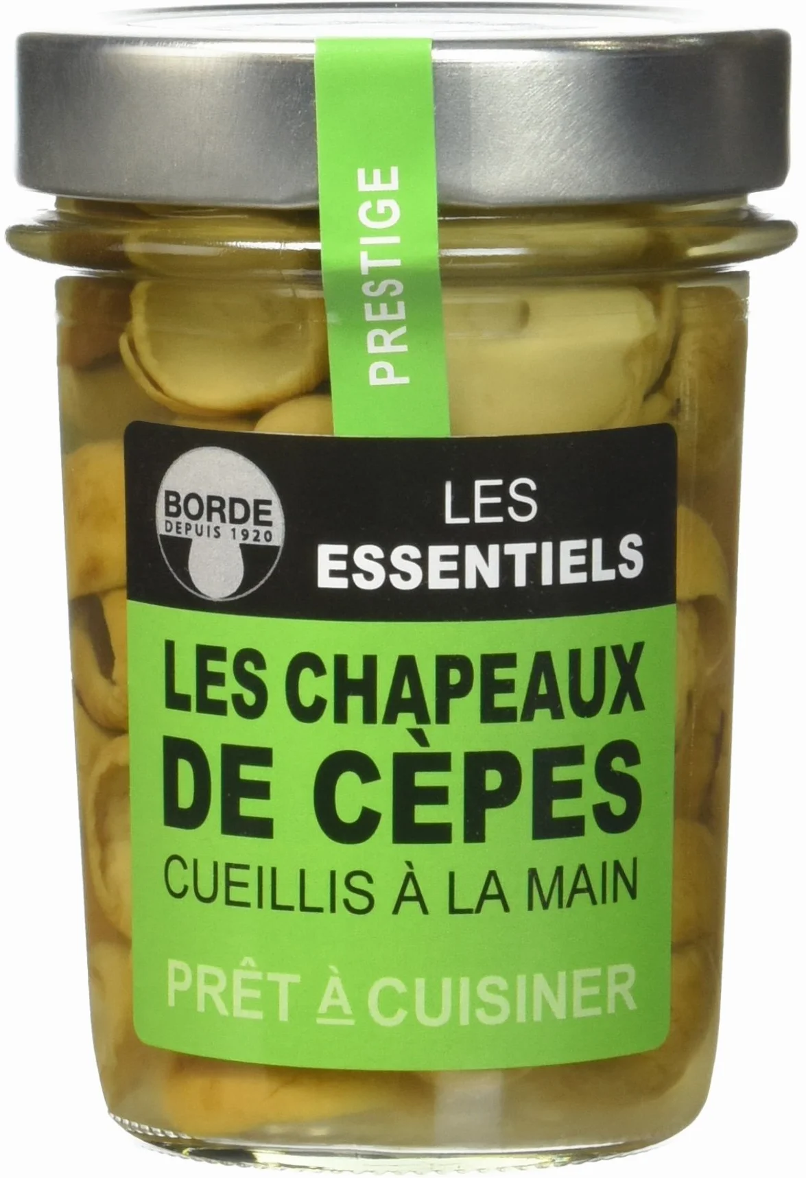 Borde Chapeaux de Cèpes en Conserve Bocal 100 g - Lot de 4