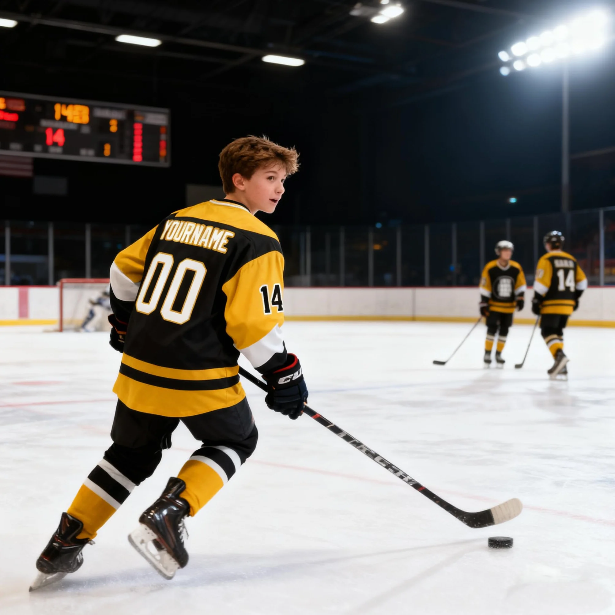 Maillot de Hockey personnalisé à Manches Longues avec numéro, nom et équipe pour Hommes, Femmes et Adolescents