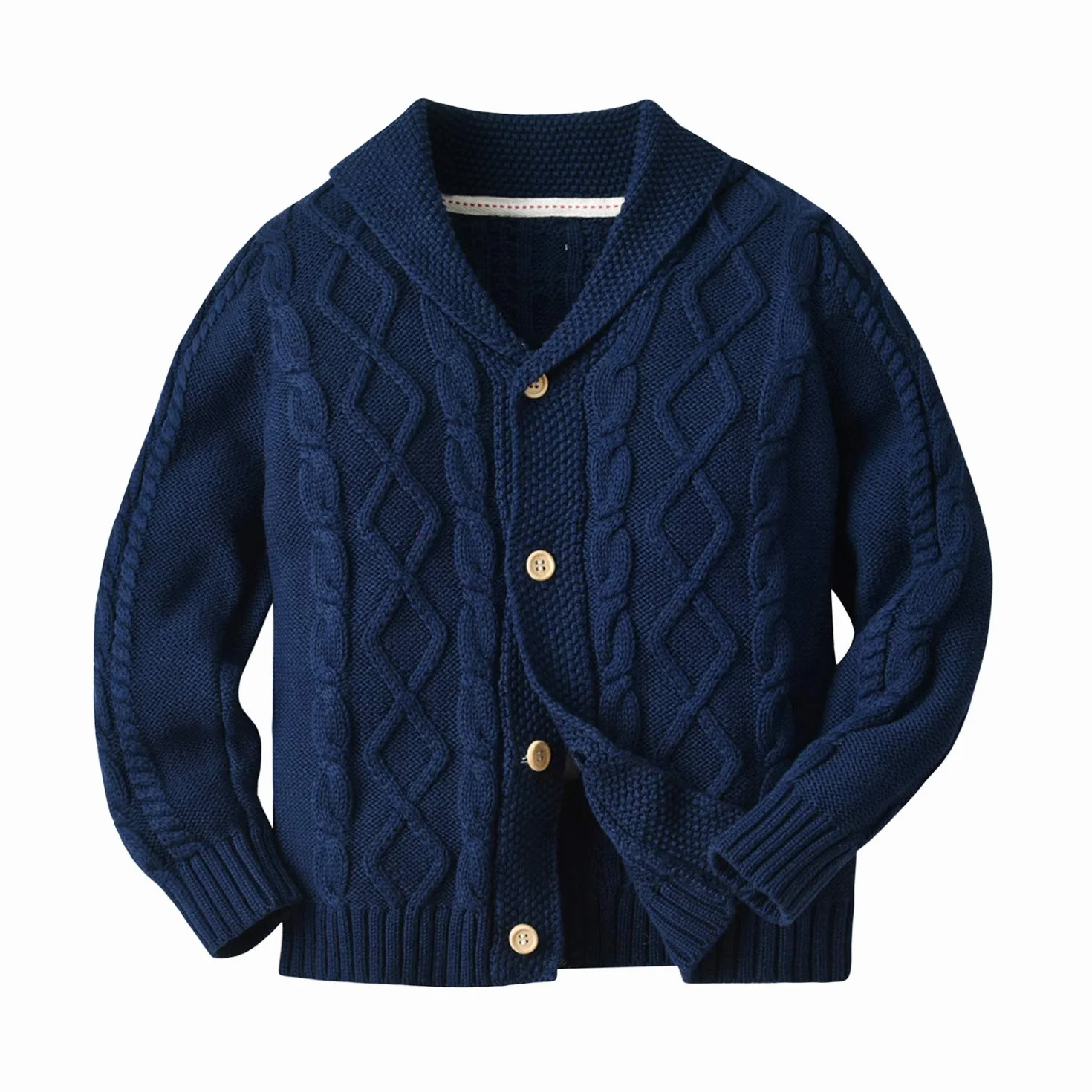 Gilet Cardigan à Torsades Bébé Garçon Fille Tricot Manteau Manches Longues Automne
