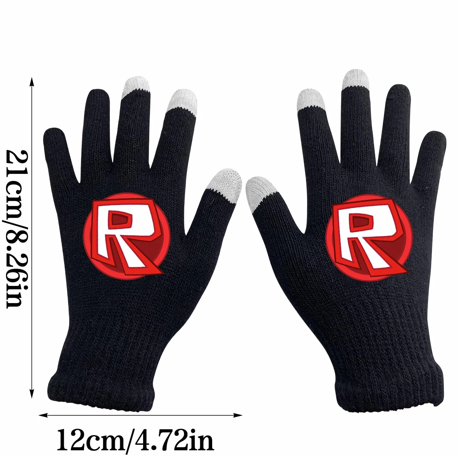 Gants Tactiles Roblo d'Hiver Tricotés Chauds et Doux Pour Sport Usage Quotidien