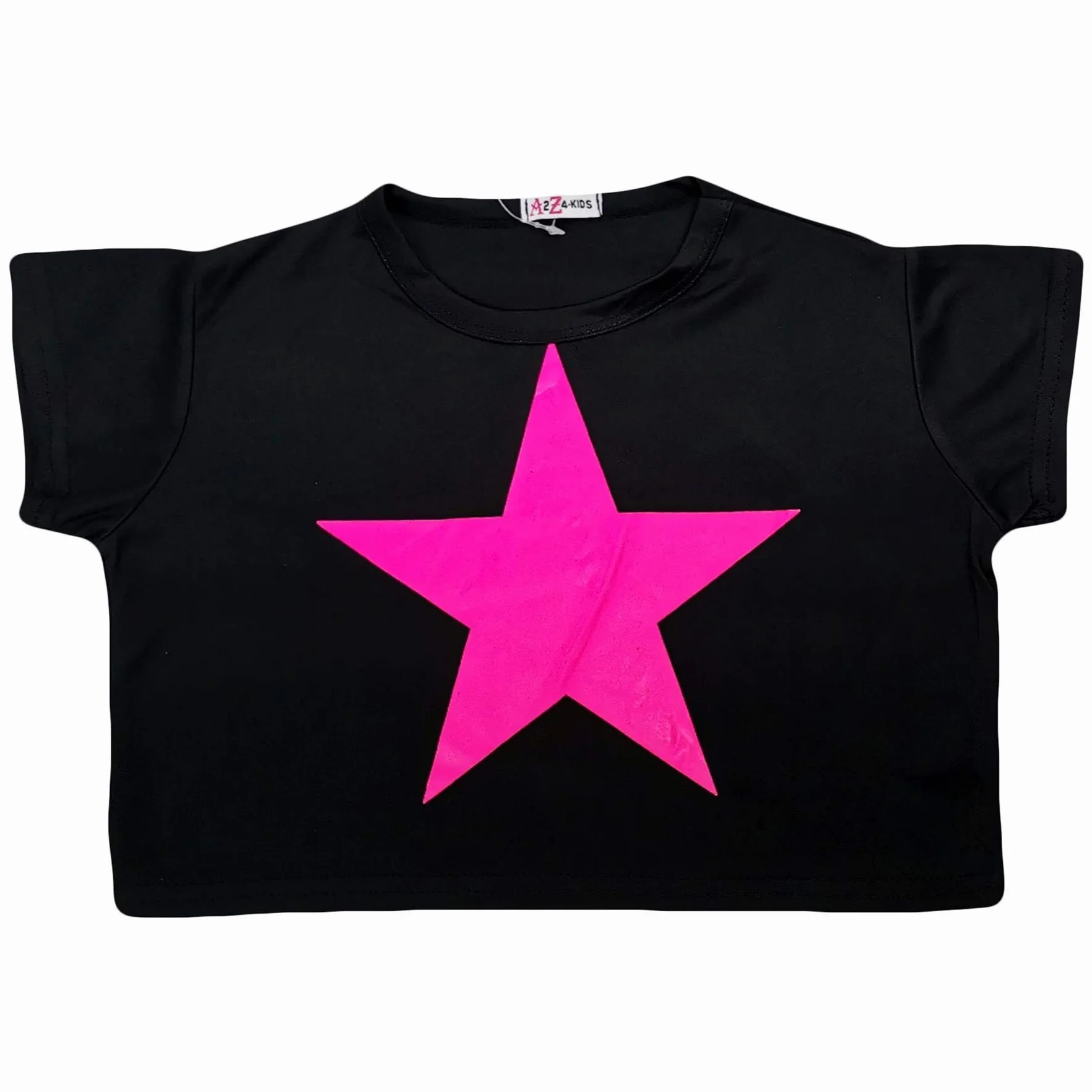 Crop Top pour Filles Haut Court à Manches Courtes Débardeur d'Été Doux Respirant Léger Confortable Top Sports Enfants 3-14 Ans