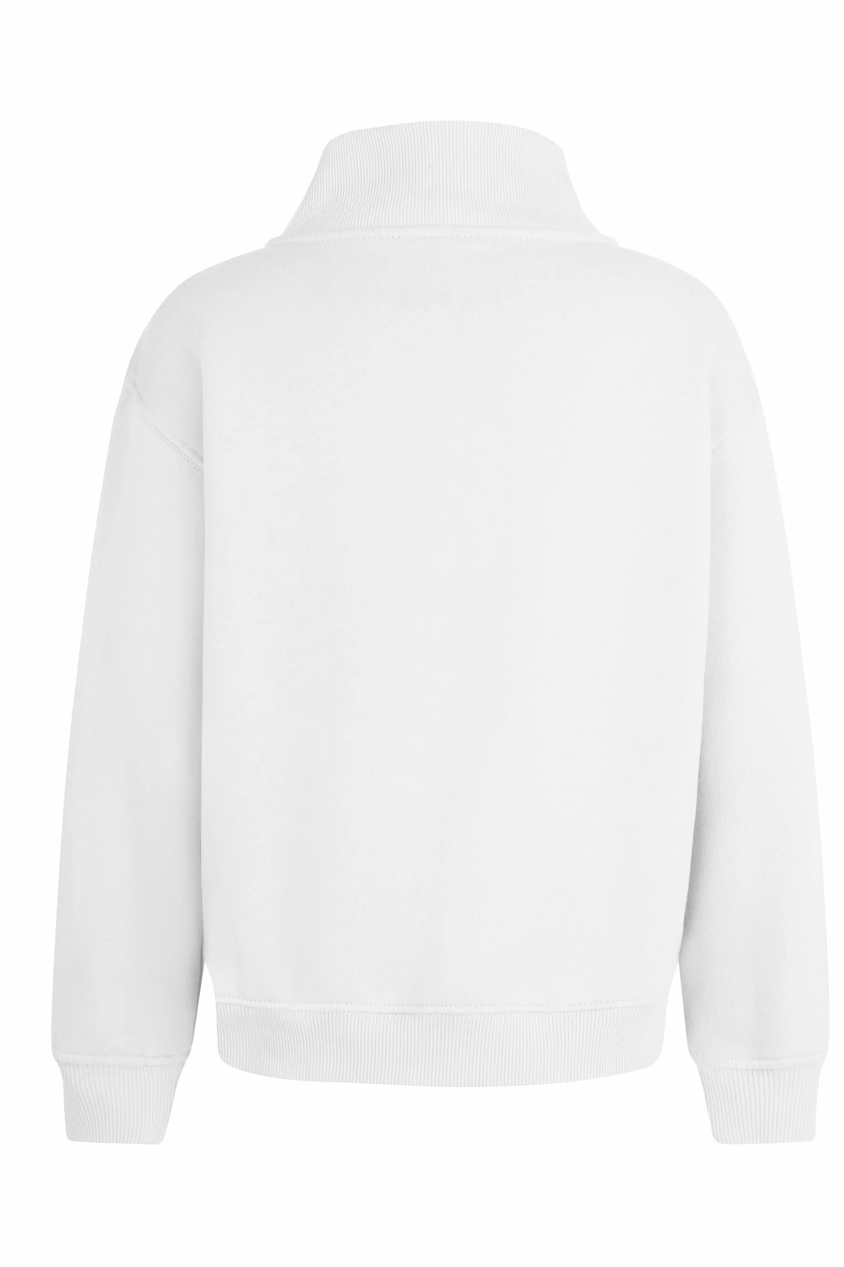 Mukua SZ270K Sweat Enfant Fermeture éclair Blanc Taille 9-11 Ans