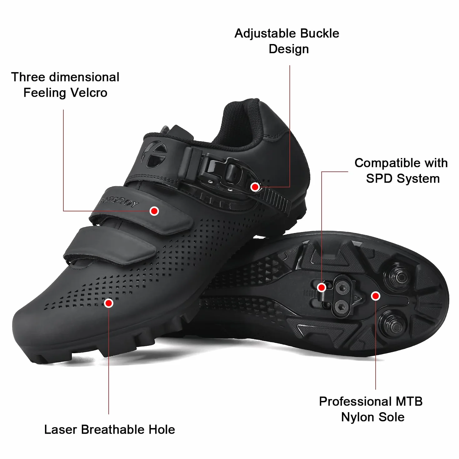 Chaussures VTT Hommes Femmes MTB Compatibles SPD Cleats