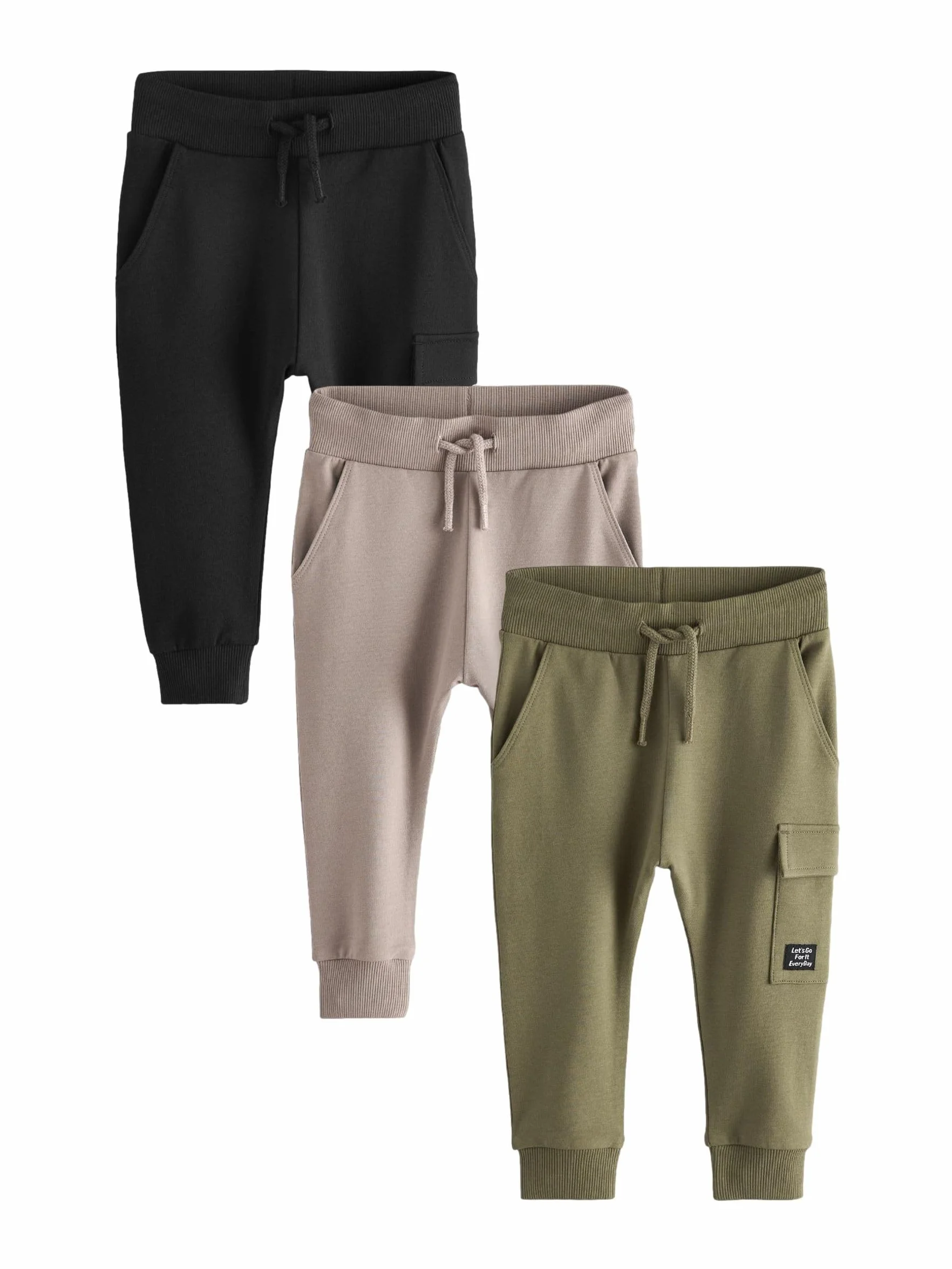 NEXT Garçon Pantalons de Jogging Super Skinny Style Militaire Lot de 3