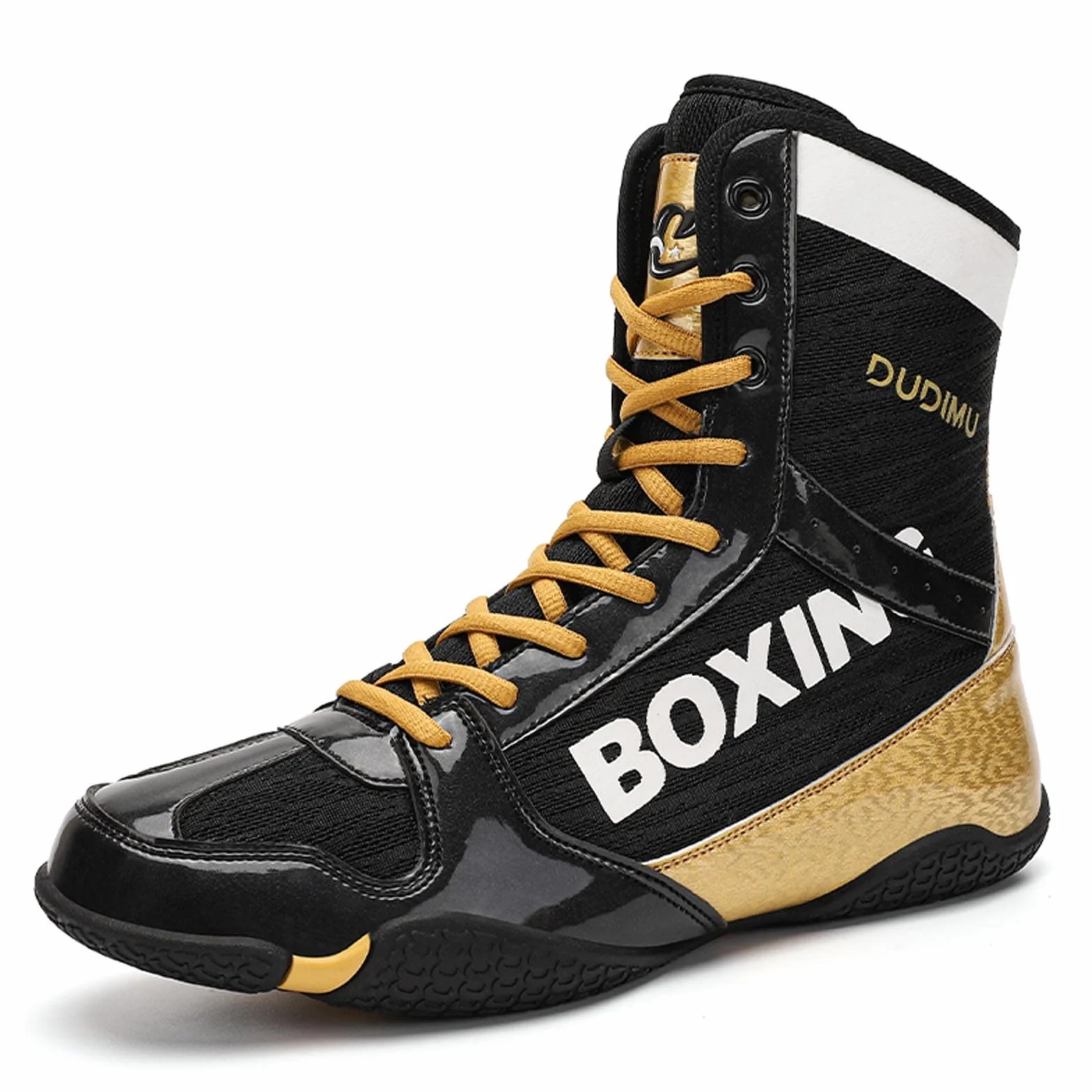 Chaussures de boxe homme adolescent muay-thaï kickboxing arts martiaux respirantes pointure 36-46