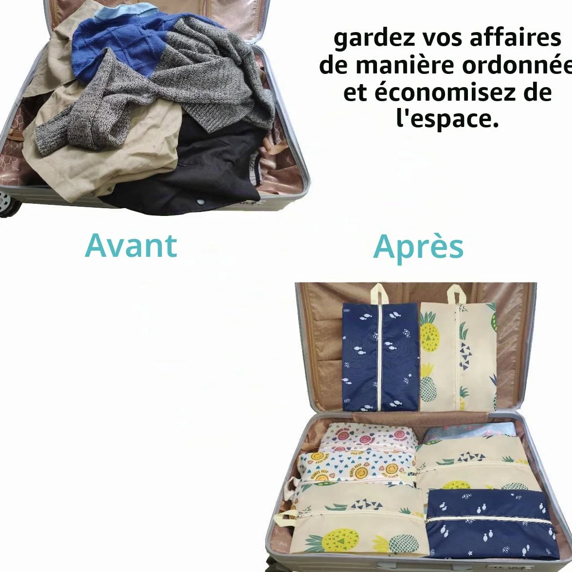 Sac de rangement pour chaussures Multicolore Lot de 8 x-large