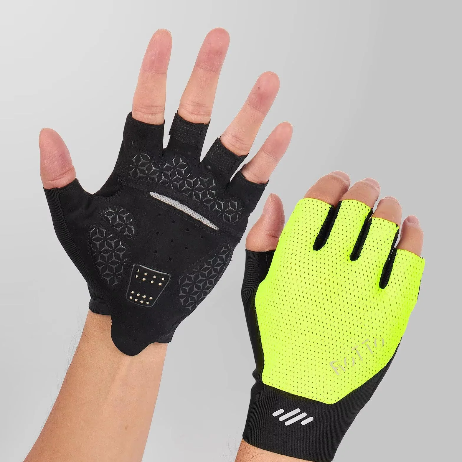 ROTTO Gants de Cyclisme Hommes sans Doigts Rembourrés Vélo Route Montagne