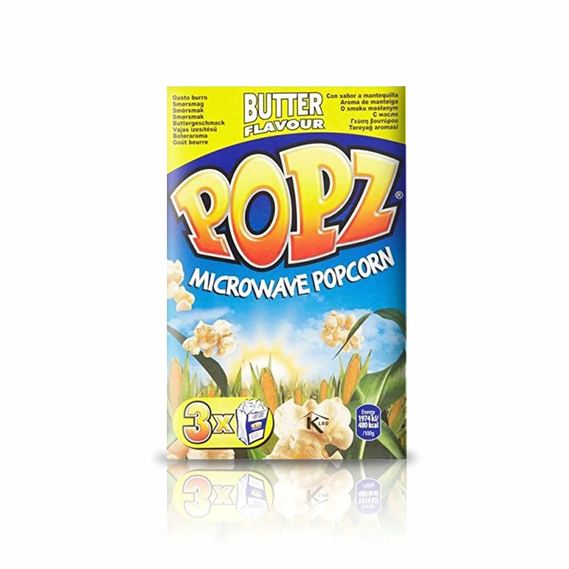 PopZ Beurre de popcorn au micro-ondes - 3 x 90 g - Lot de 4