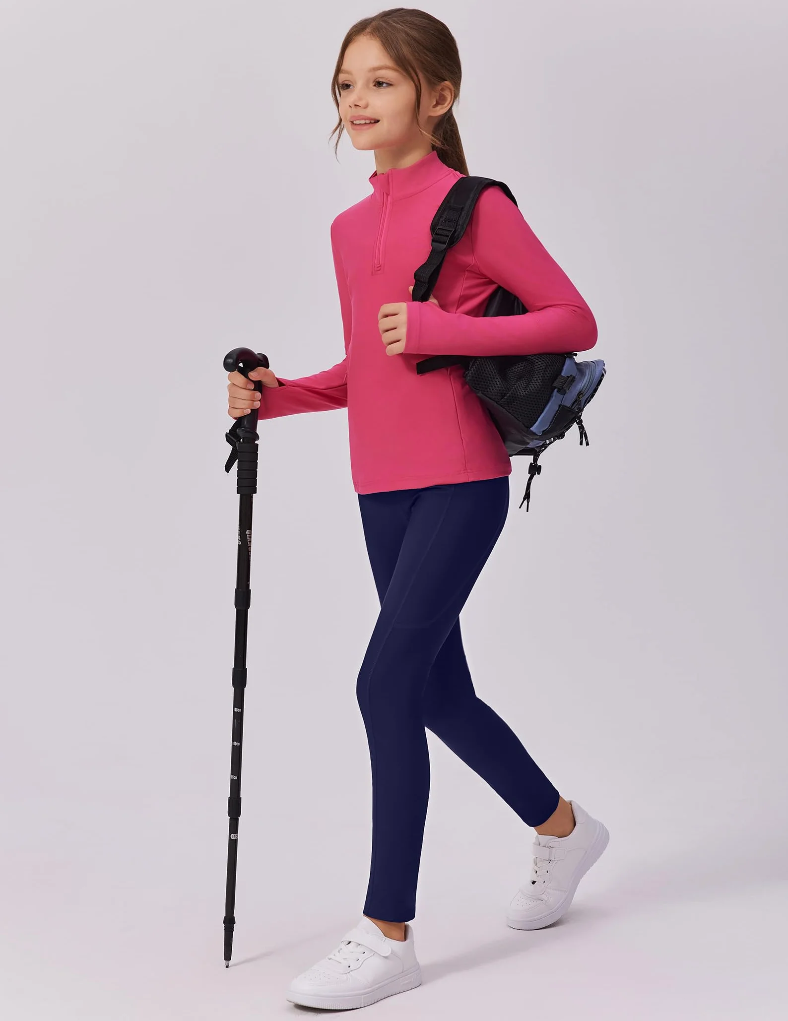 Arshiner Leggings Fille Sport Polaire Fine Taille Haute Pantalons Jogging Respirants Enfants Longs Thermiques Hiver 5-14 Ans