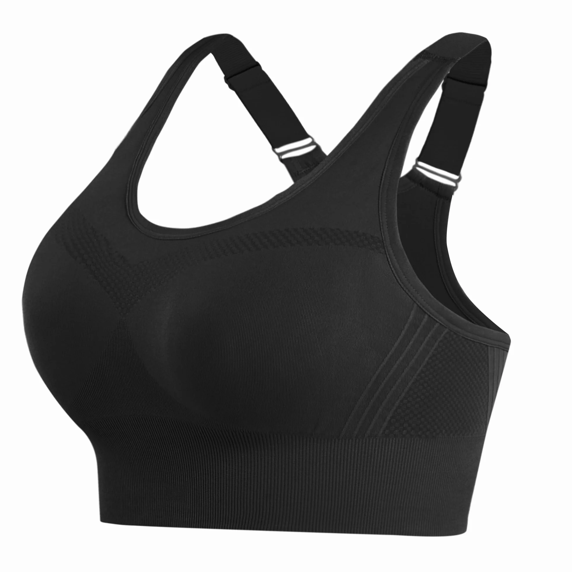 Brassiere Sport Femme sans Armature avec Coussinets Amovibles pour Yoga Course Fitness
