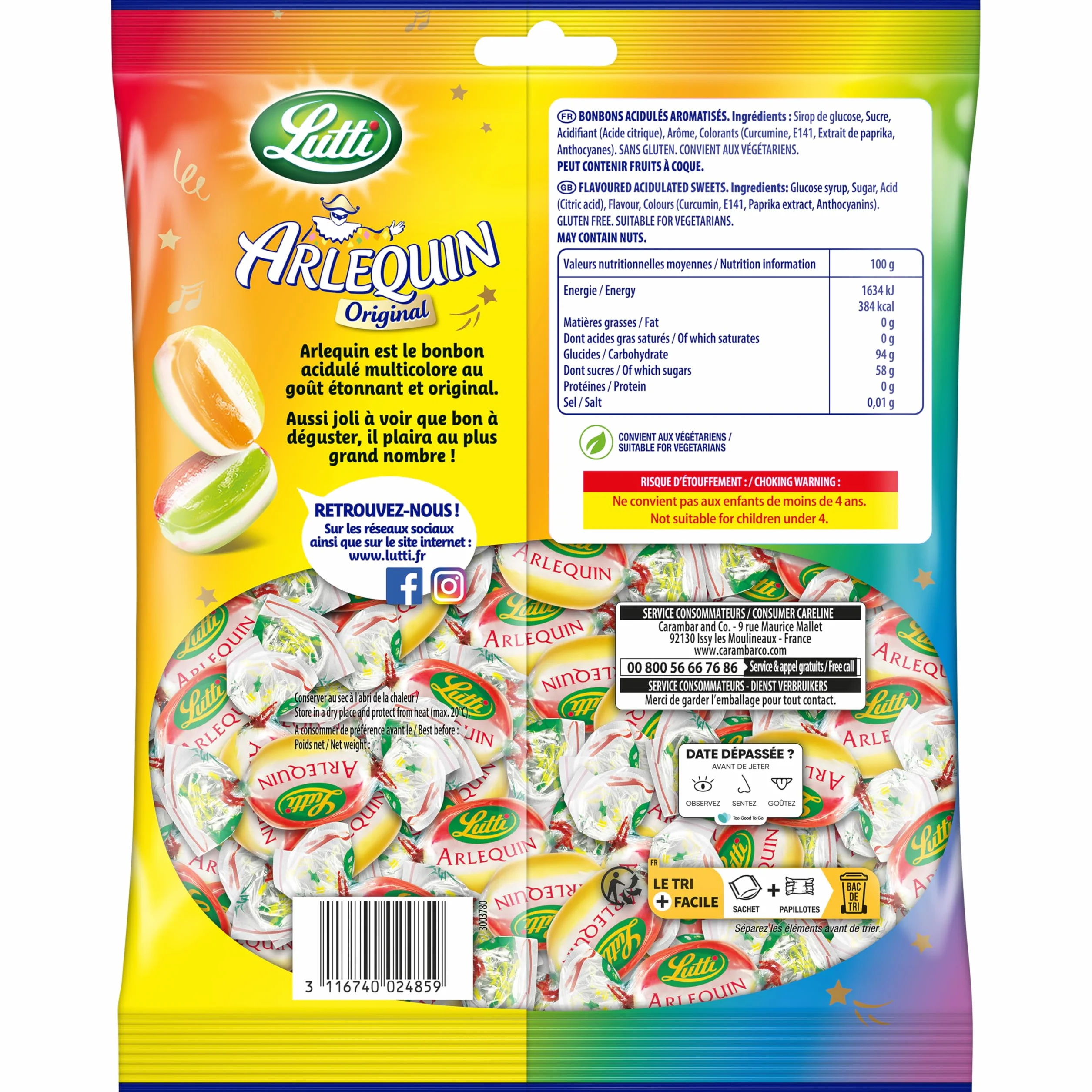 Lutti Arlequin Original 400g