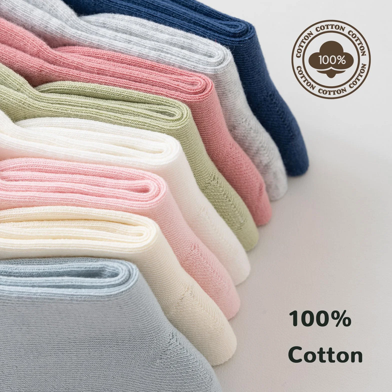 Chaussettes Bébés en coton doux élastique 6 Paires Enfants Garçons Filles
