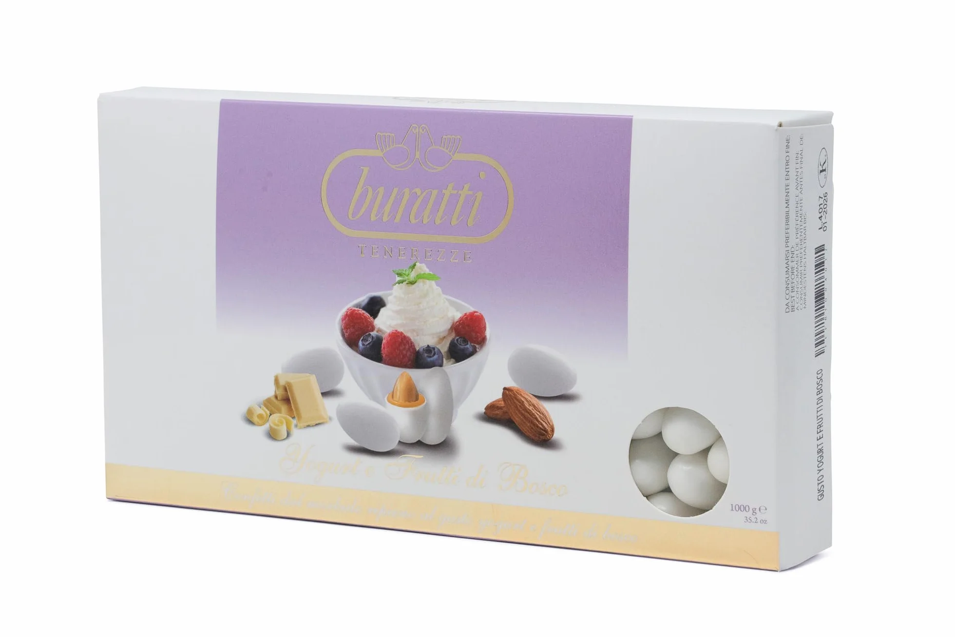 Buratti Confetti Dragées à l'amande Recouverte de Chocolat Tendresses goût Fruits des Bois 1 Kg