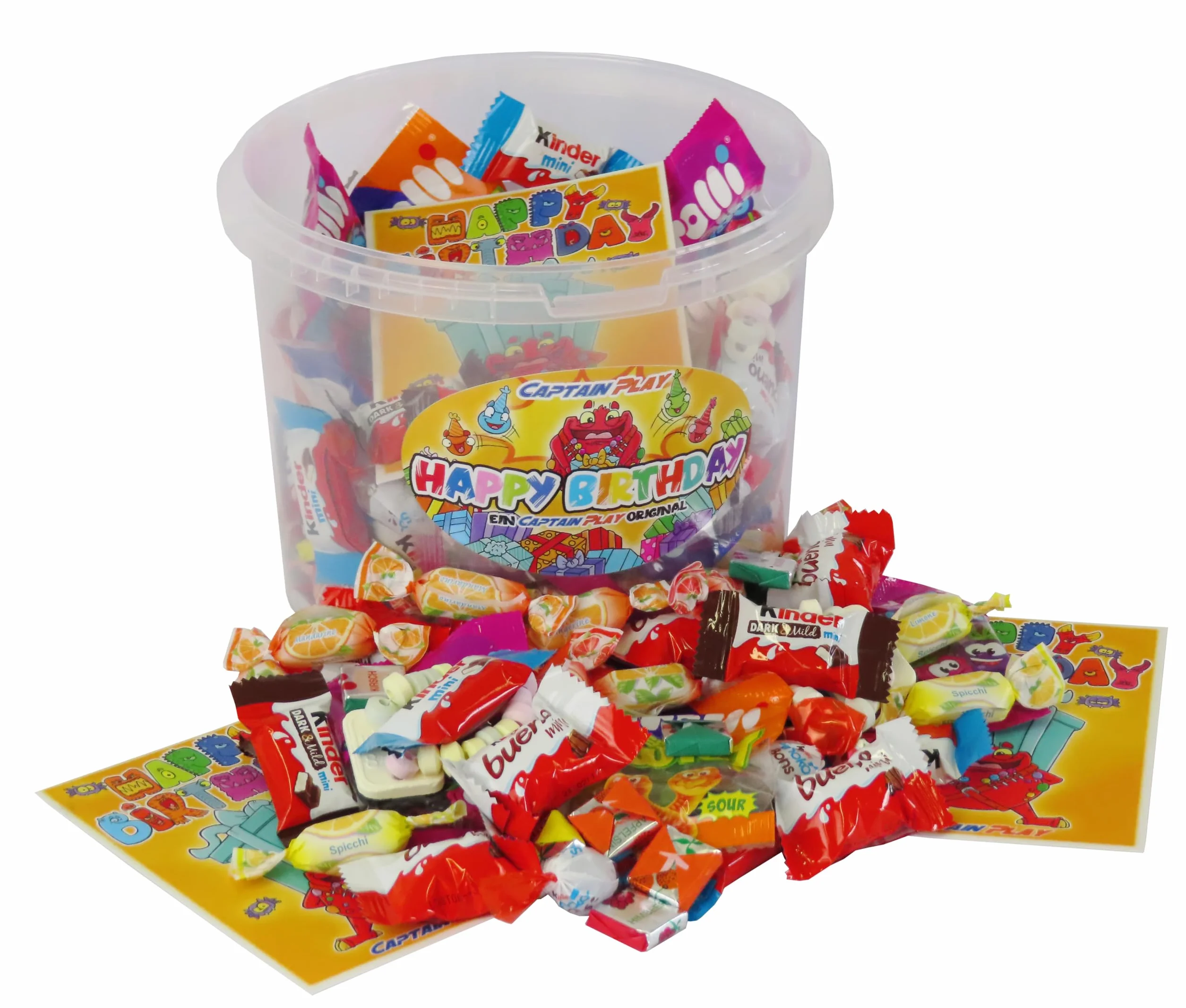 Boîte Spéciale avec Confiserie et Chocolat, Édition Fête d'Anniversaire, 1100g (avec 228 pièces)