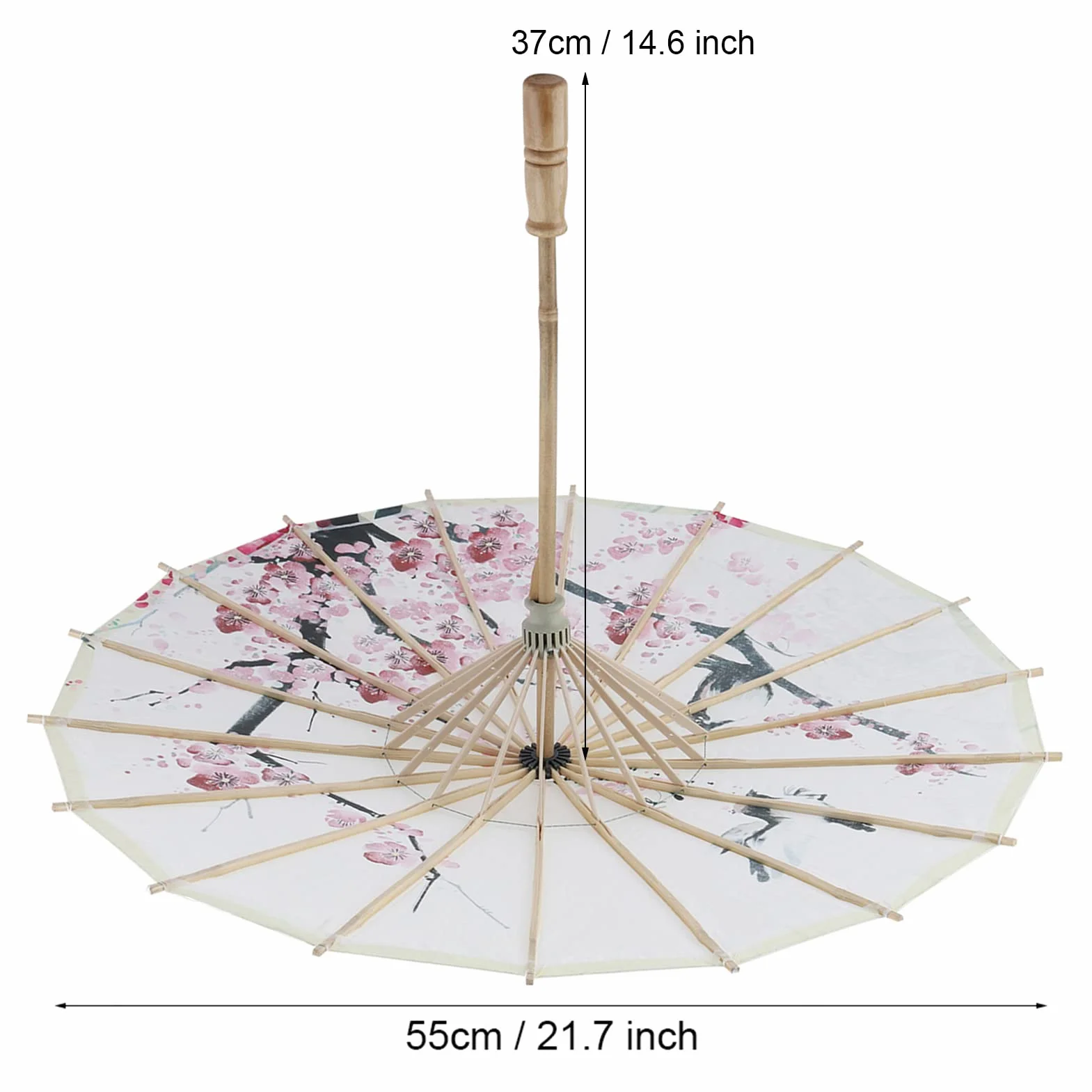 Ombrelle Papier Huilé Japonaise, Parapluie Décoratif Asiatique pour Danse