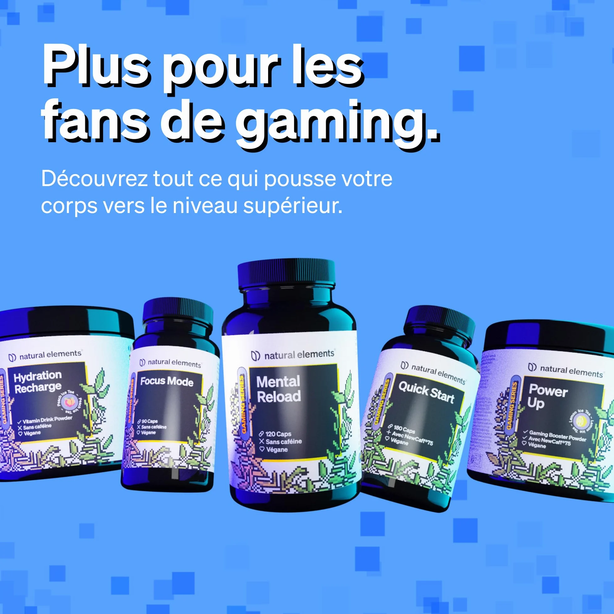 Power Up "Cola" – Booster avec caféine, NewCaff75, vitamines B, vitamine C, L-tyrosine, extrait de ginkgo et de thé vert – 40 boissons – végane, hautement dosé, avec stevia – produit en Allemagne