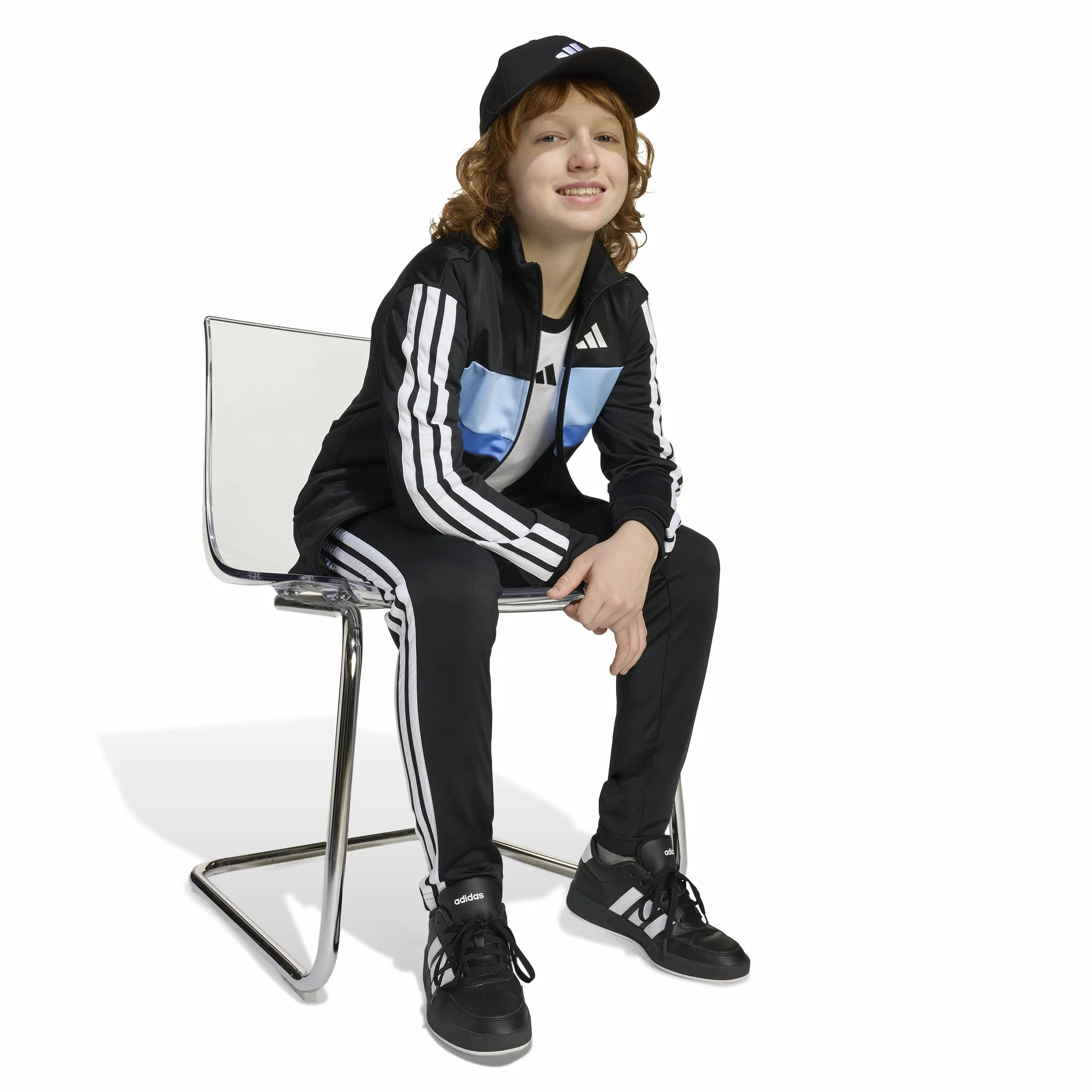 Adidas Kids' Survêtement maille 3 bandes Seasonal Essentials
