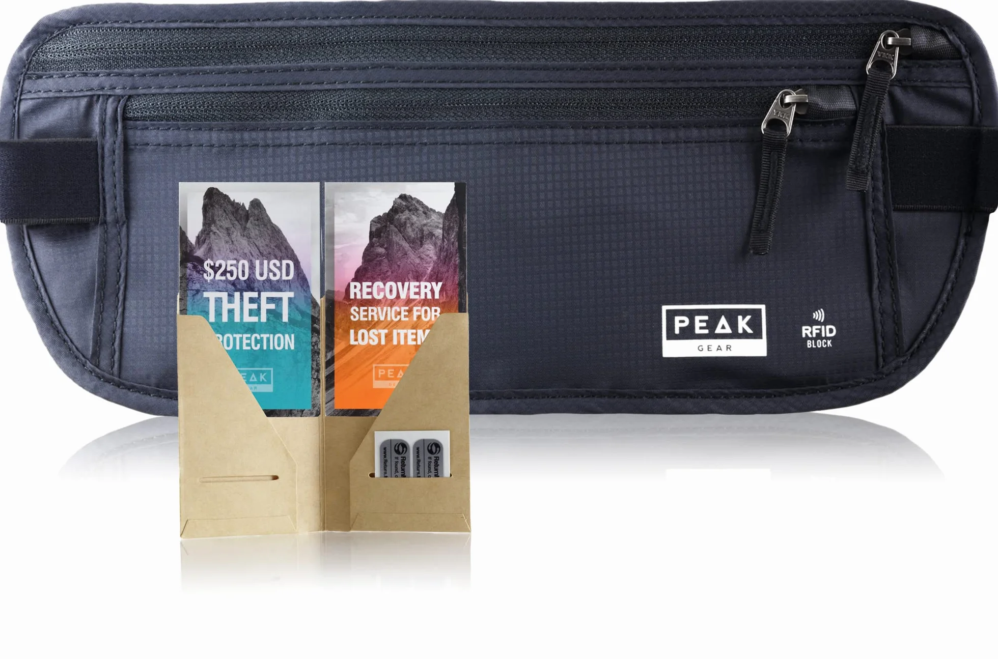Passeport Ceinture Argent RFID Protection Vol Voyage