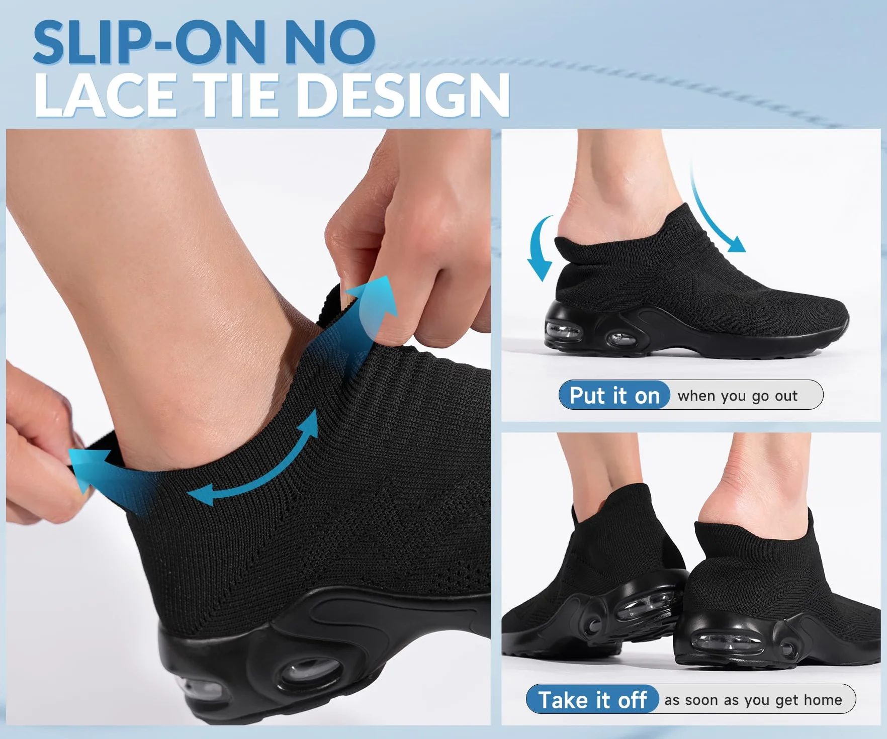 LARNMERN Chaussures de Sécurité Femmes Ultra légère sans Lacets Hands-Free Respirante 35~42.5EU