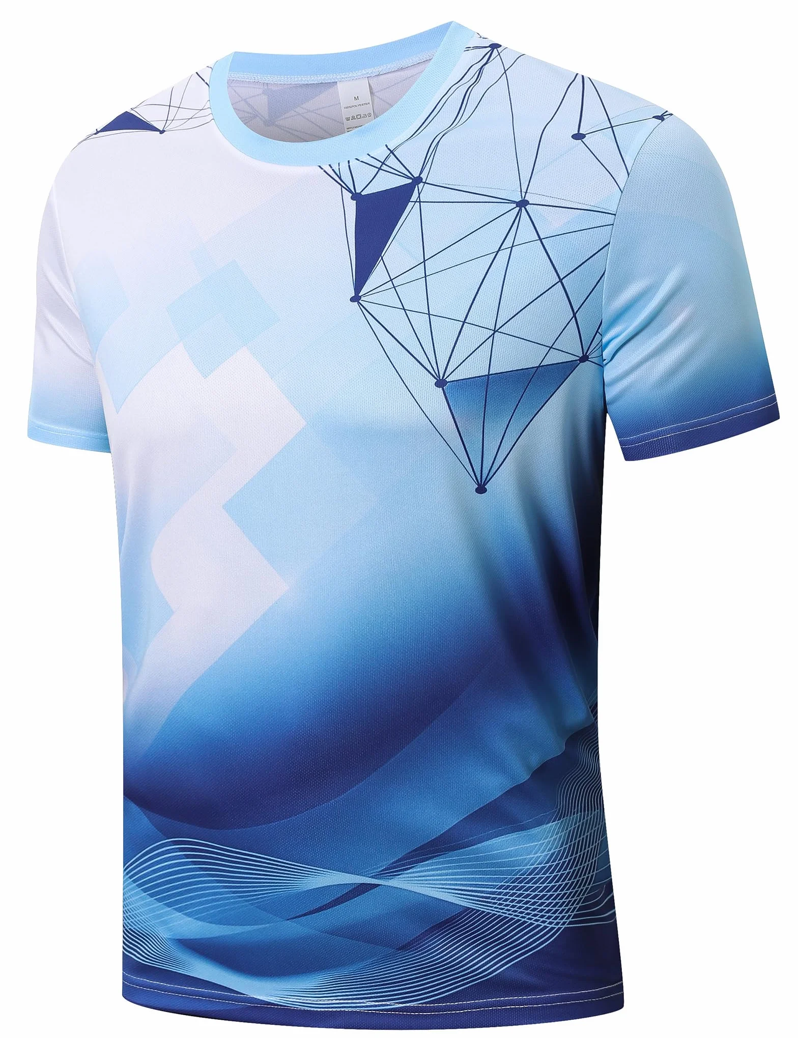 Cimic Lot de 1 ou 3 T-Shirts de Sport pour Hommes T-Shirt Fonctionnel Dégradé de Couleurs Séchage Rapide