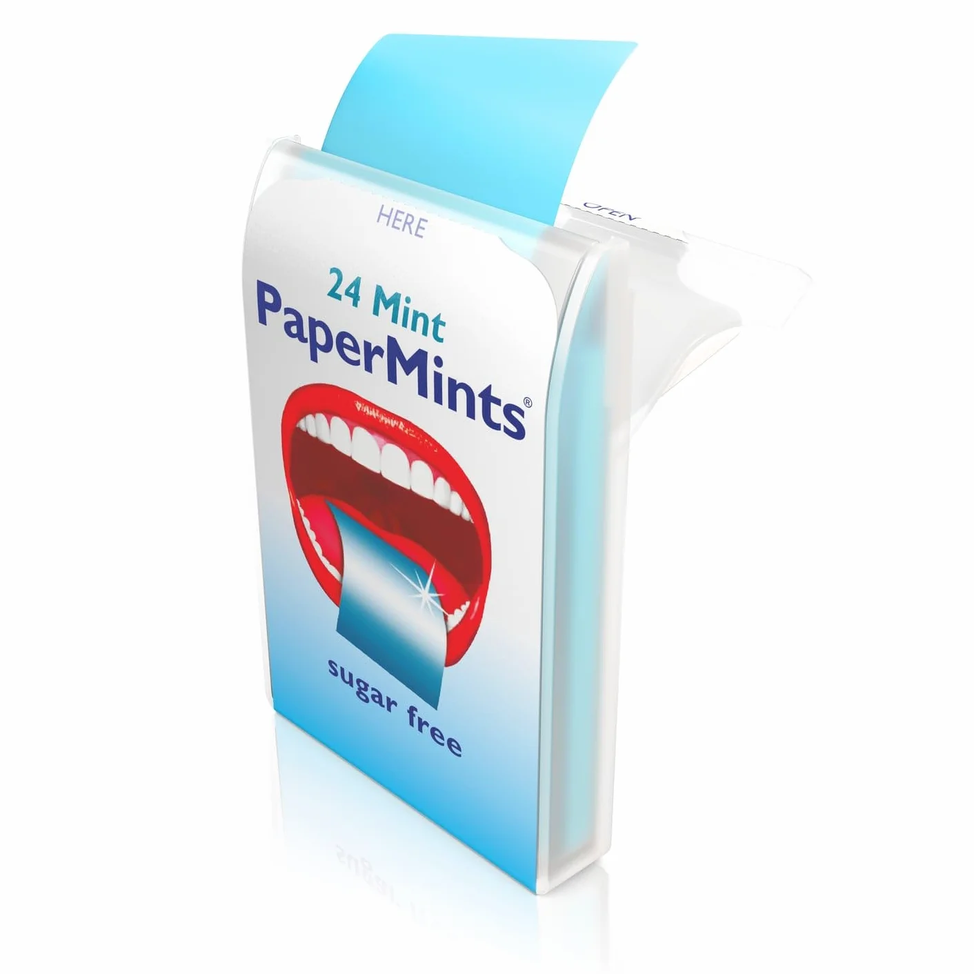 PaperMints Boîte de 24 Feuilles de Menthe Haleine Fraîche Sans Sucre Zéro Calorie