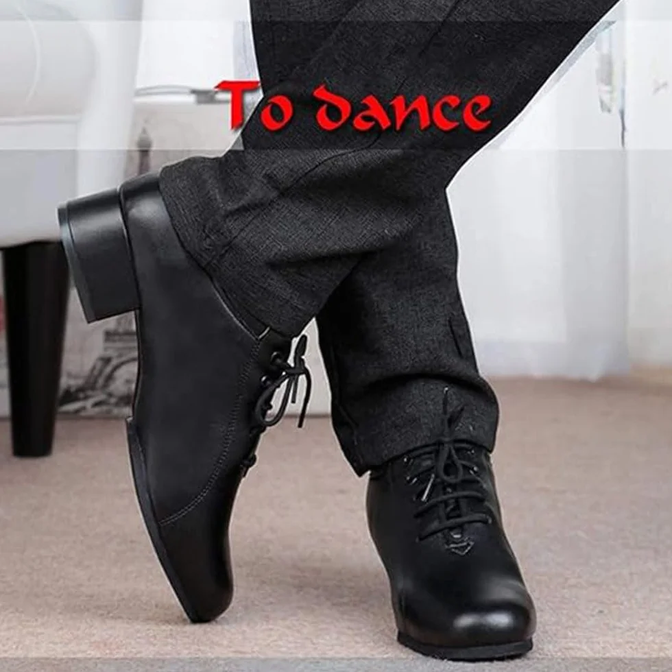 Chaussures de Danse en Cuir pour Hommes Salle de Bal & Latine