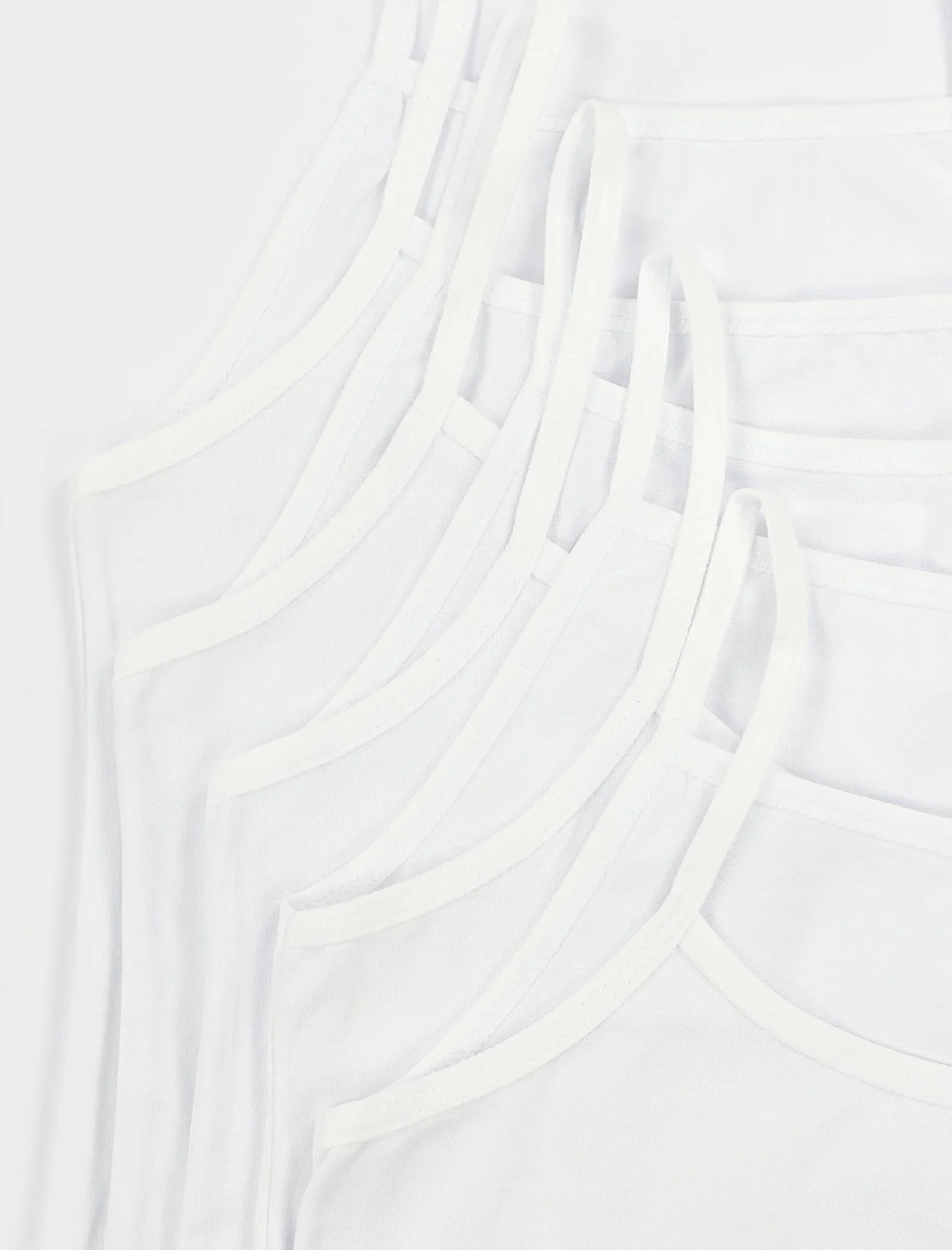 TupTam Lot de 5 Maillots de Corps Fille Débardeur Fines Bretelles Coton Respirant