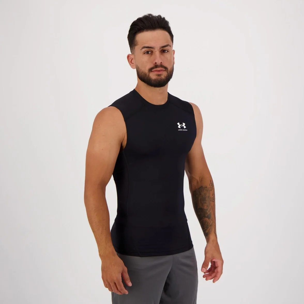Under Armour Heatgear T-shirt de Compression Sans Manches Homme