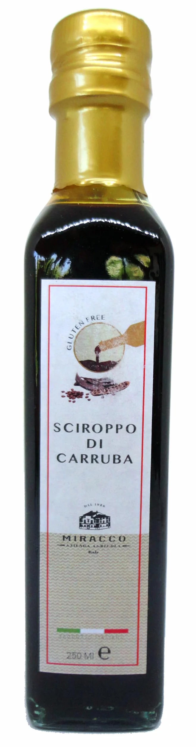 MIRACCO - Sirop de caroube 250Ml - Gluten free - Natural e Vegan