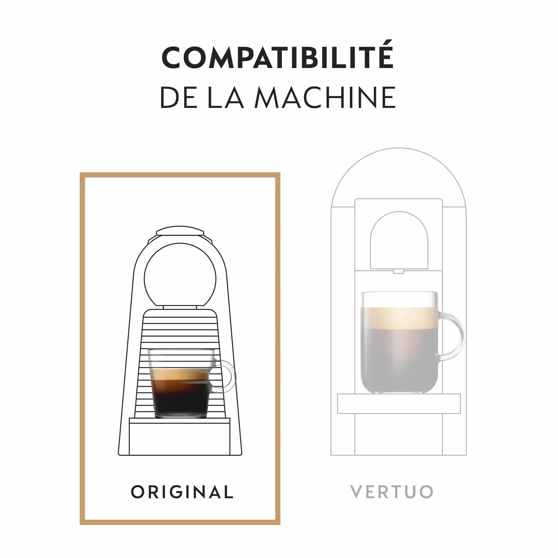 Nespresso Lot de 50 capsules de café Volluto Espresso