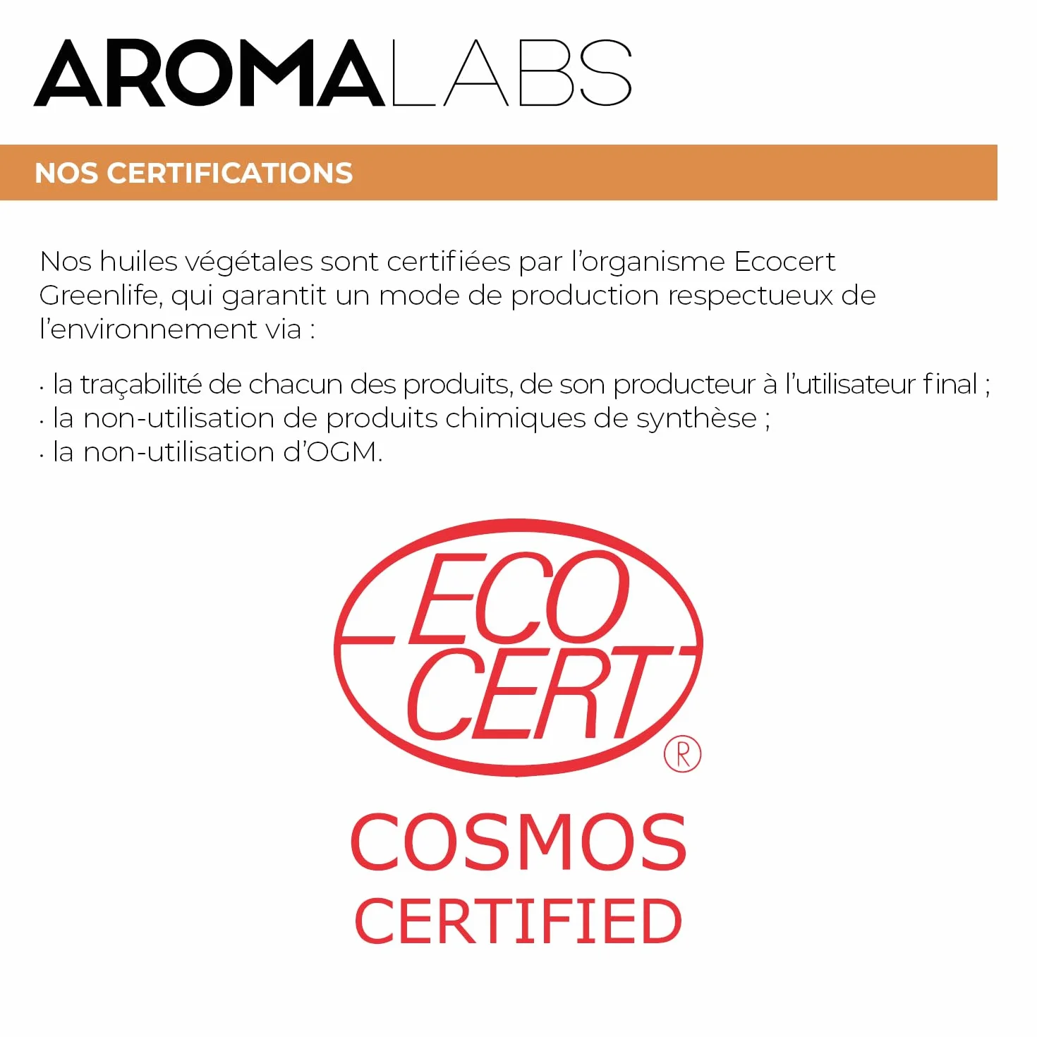 Périlla BIO (Perilla frutescens) - 250 mL - Huile Végétale Vierge et Certifiée Cosmos - Aroma Labs - Made in France