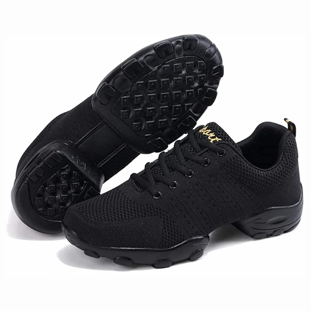 Chaussures de Jazz pour Hommes, Chaussures de Danse Latines en Cuir Respirantes, Noir, Taille 44 EU