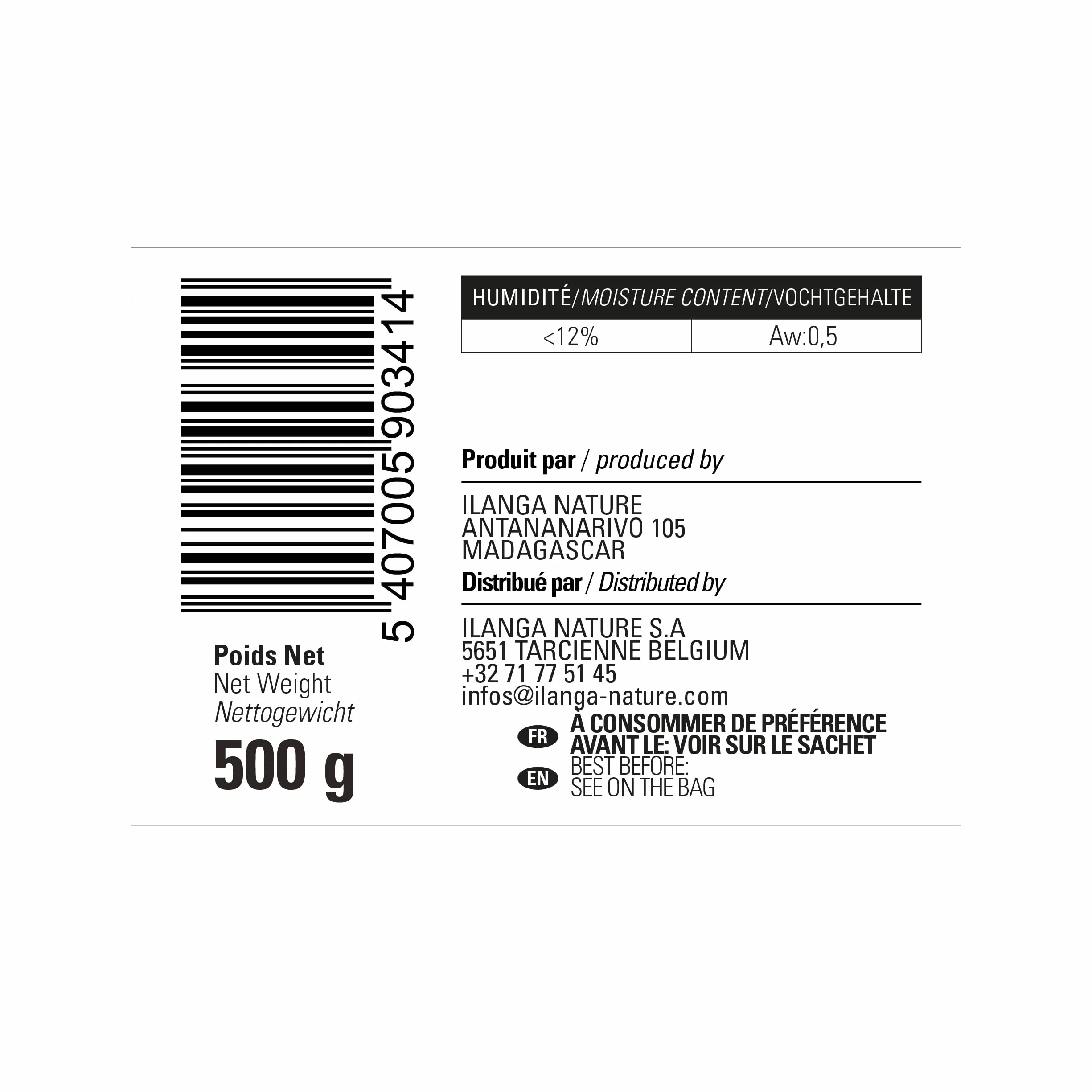 Ilanga Nature Clous de Girofle Entiers Bio de Madagascar 500g, Épice Premium 100% Naturelle, Arôme Intense, Idéal pour Pâtisserie, Curry, Marinades, Sauces, Thé et Vin Chaud