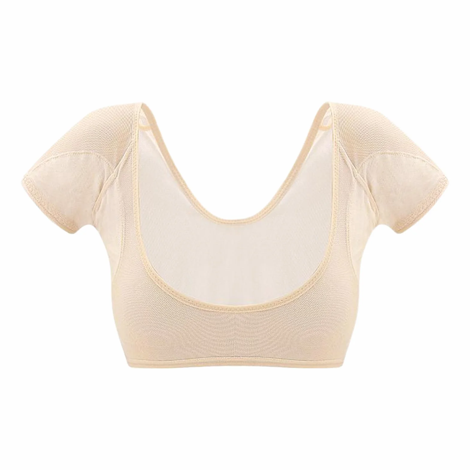 Gilet de sudation aux aisselles anti-transpiration lavable respirant à manches courtes séchage rapide femme
