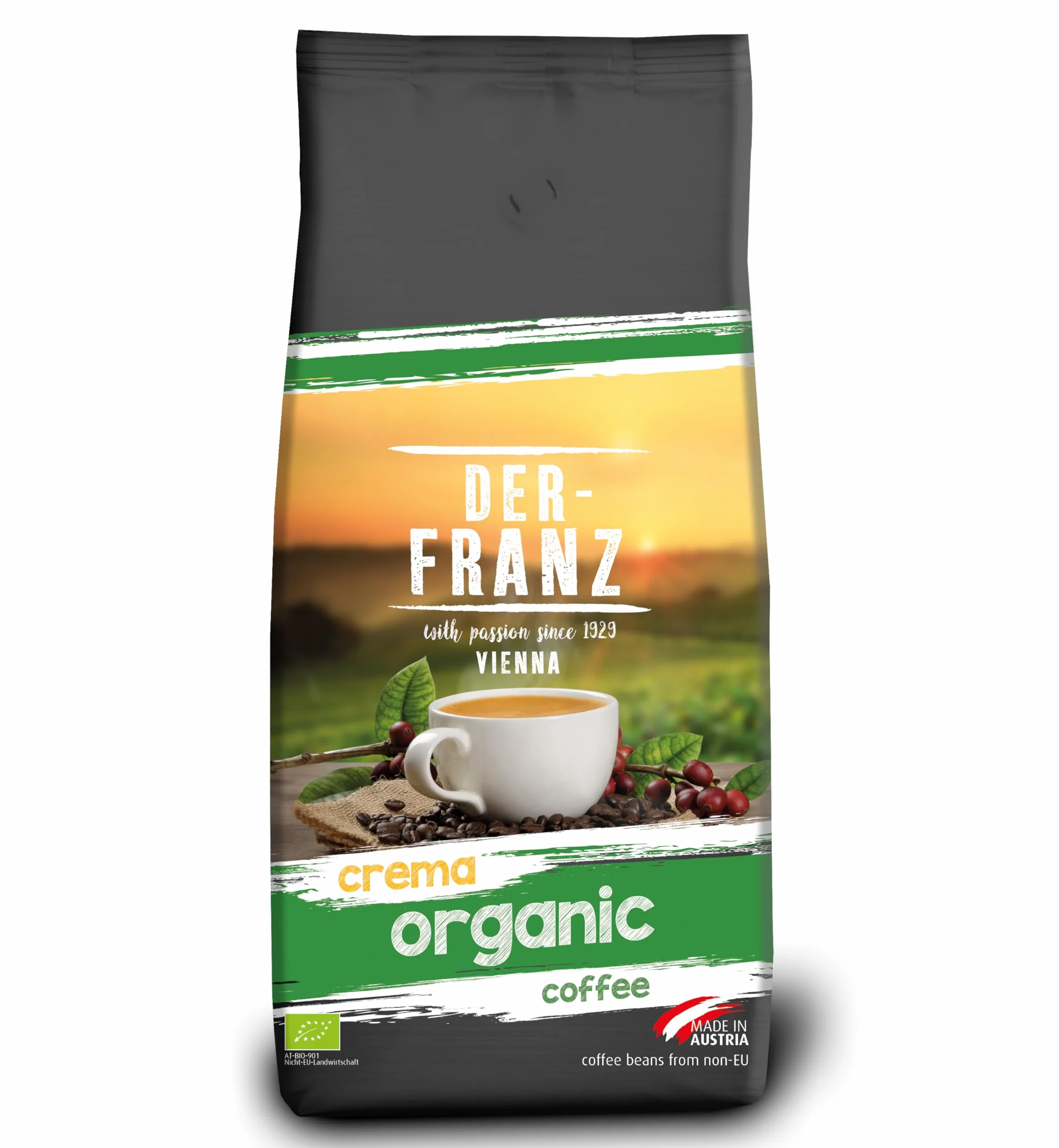 Der-Franz Crema bio Café, moulu, 1000 g