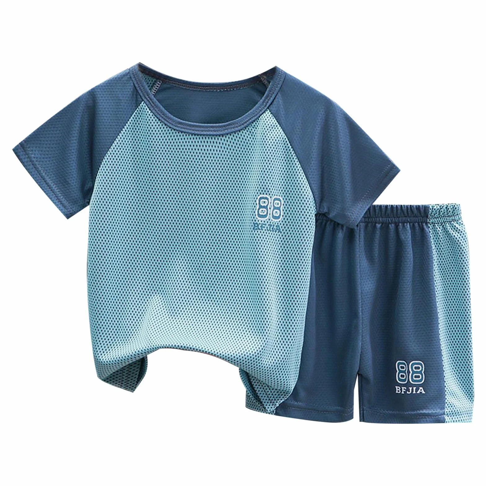 Ensemble t-shirt et short pour enfants - Séchage rapide - Vêtements de maternelle