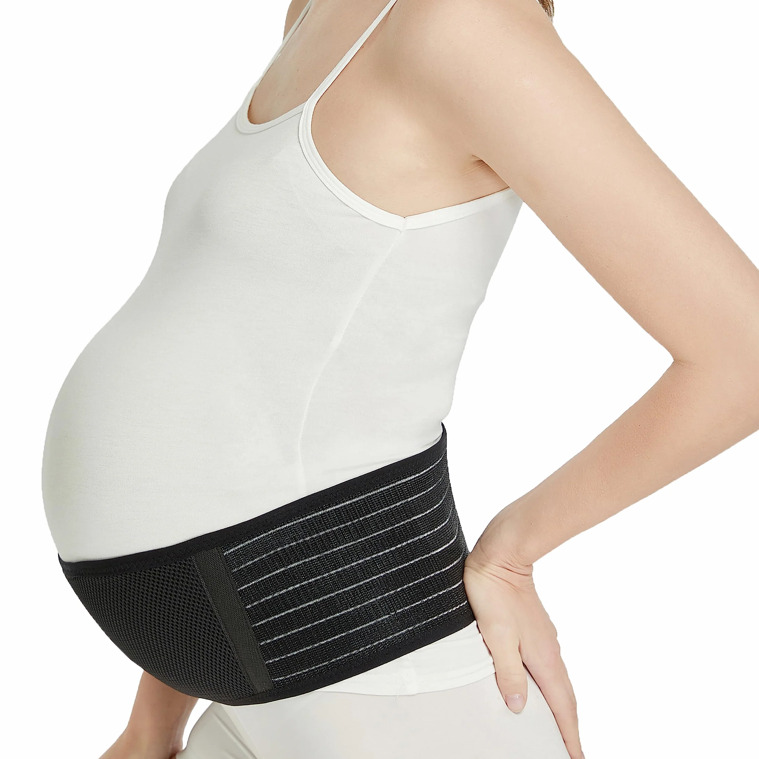 NEOtech Care Ceinture de grossesse bandeau maintien ventre soutien abdominal Noire