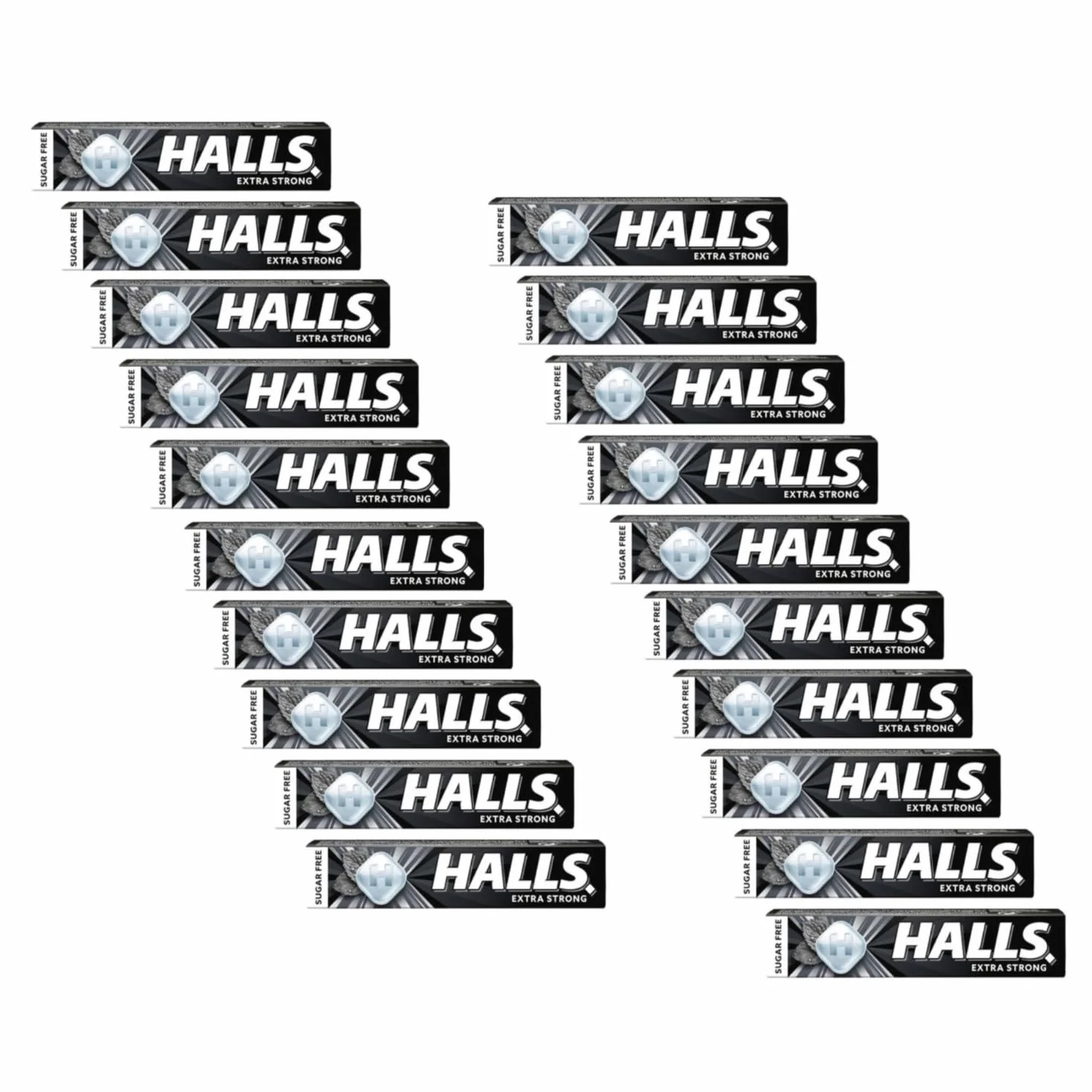 Halls® Bonbons Rafraîchissants Sans Sucre Extra Fort Menthol Eucalyptus 20 Pièces (640 Gr)