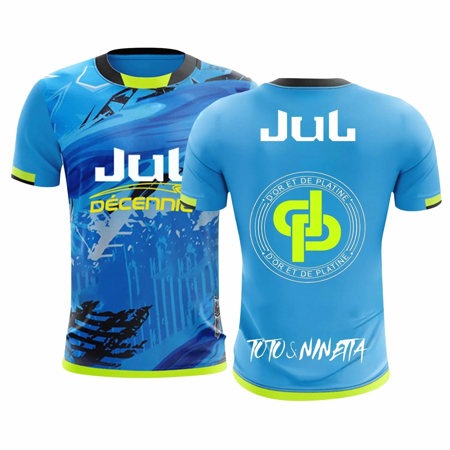 T-Shirt JUL Hommes Femmes Enfant Maillot de Foot Fan Cadeaux Plusieurs Modèles Impression 3D Streetwear Sport