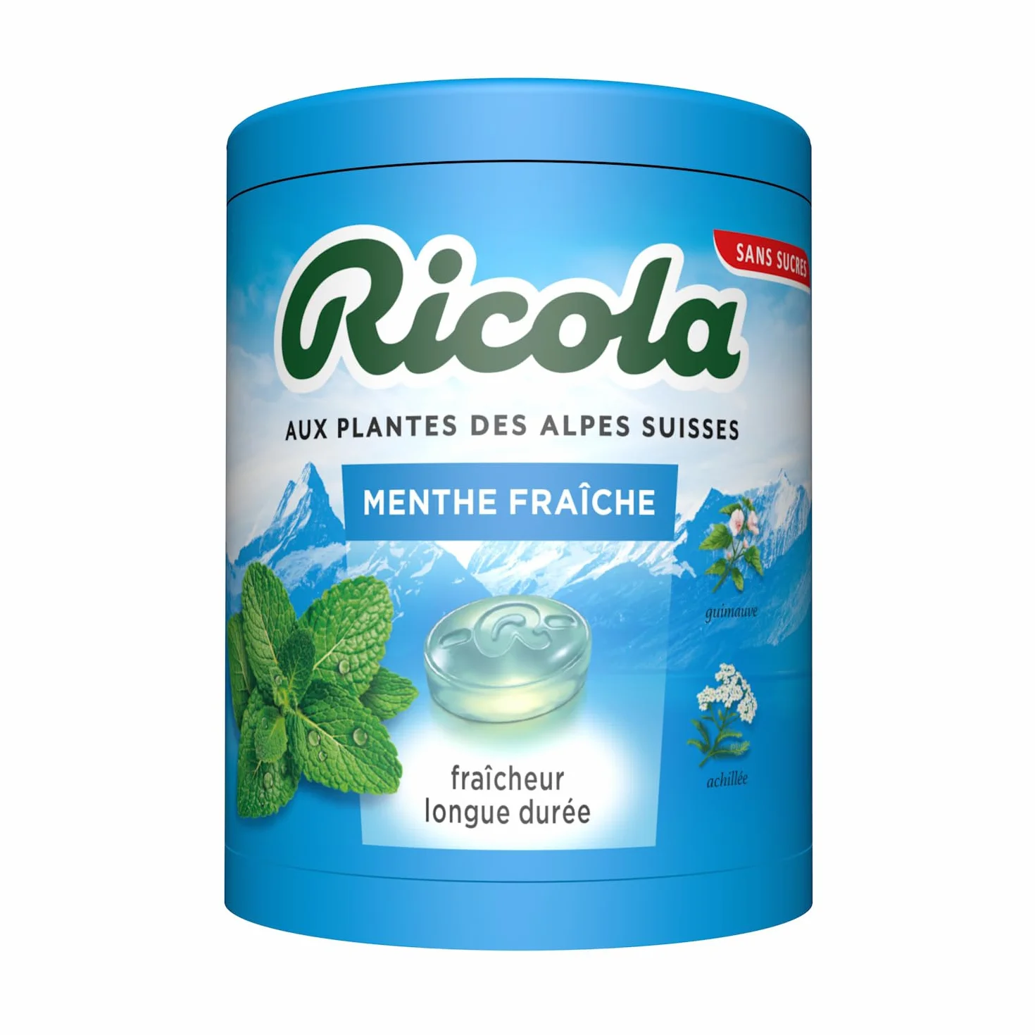 Ricola Bonbons aux Plantes Suisses Menthe Fraiche Sans Sucres 6x100g