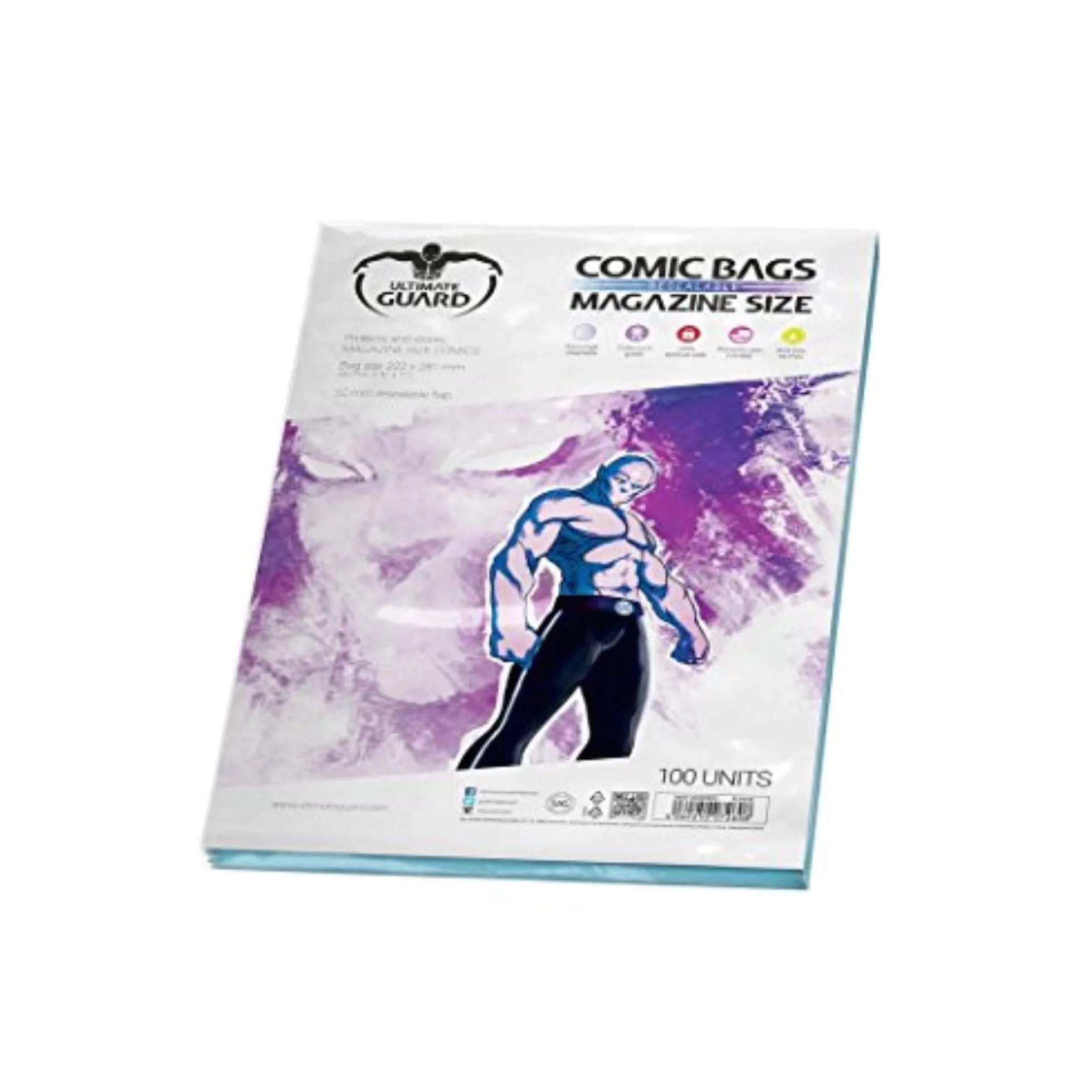 Sacs de Comic refermables Taille Magazine Lot de 100